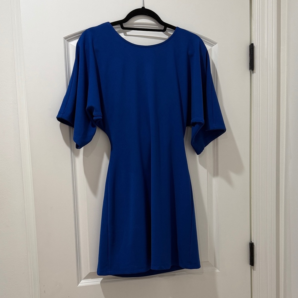 Glam Royal Blue Mini Dress